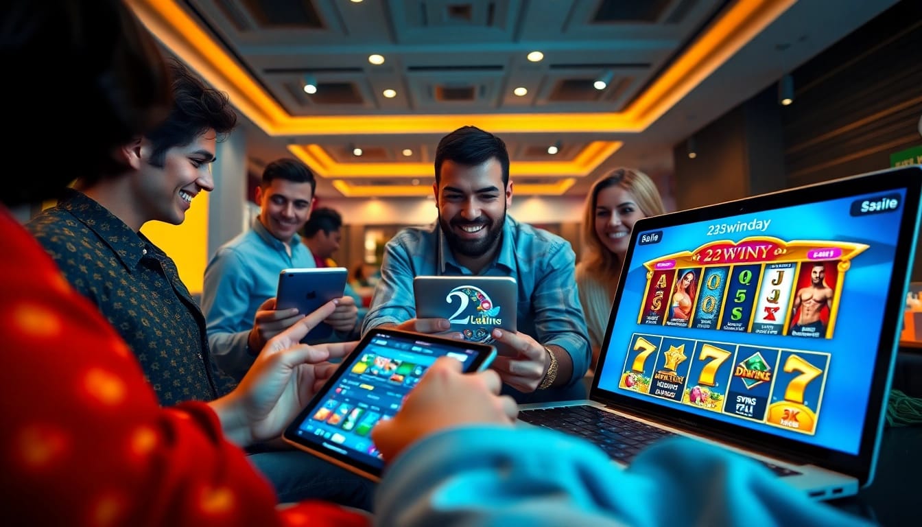 Experience the vibrant online gaming world at 23win.day, where players enjoy diverse casino games.