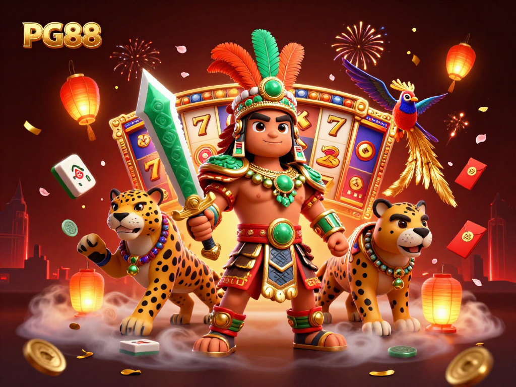 Spin the reels at PG88 with an exciting 3D casino scene featuring dynamic jackpots.