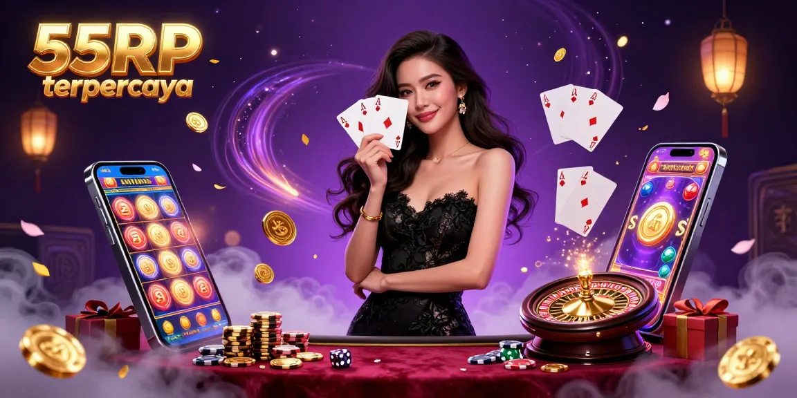 Experience thrilling moments with 55RP terpercaya, showcasing vibrant casino games and bonuses.