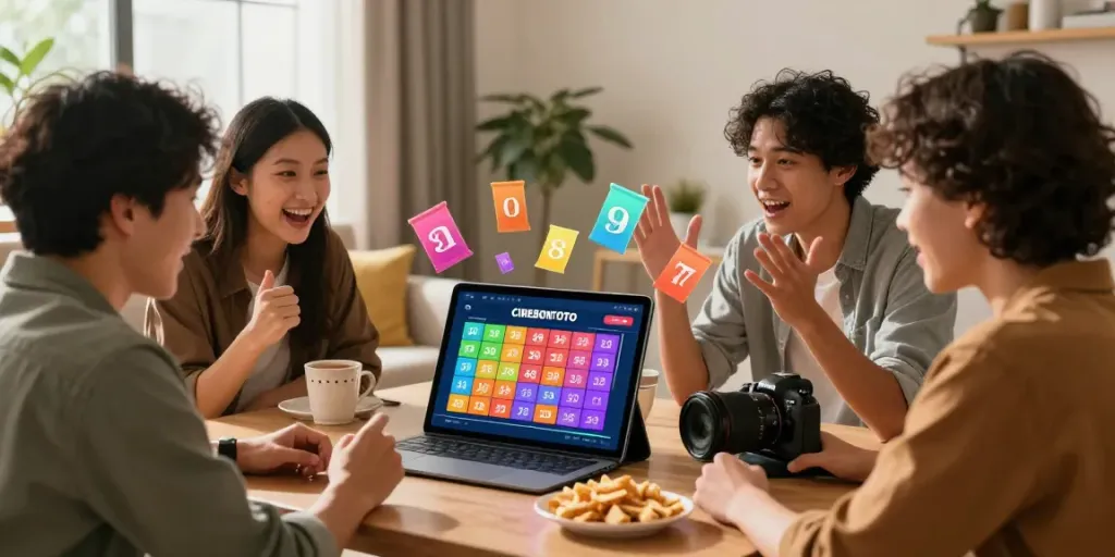 CIREBONTOTO memberikan pengalaman bermain togel online yang seru dan ramah pengguna, dengan teman-teman berdiskusi di ruang tamu.