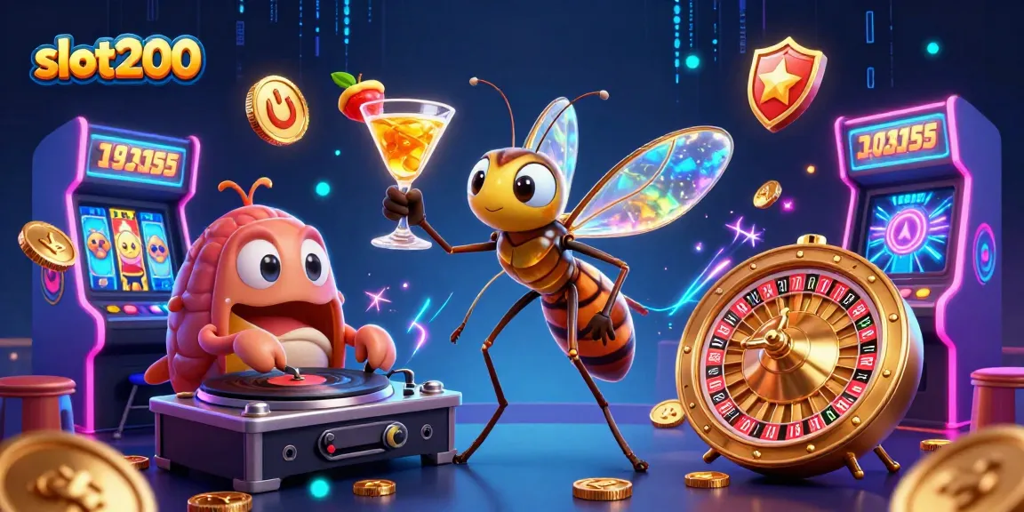 SLOT200 menghadirkan suasana kasino dengan simbol slot, memadukan elemen yang menarik dan energi permainan.