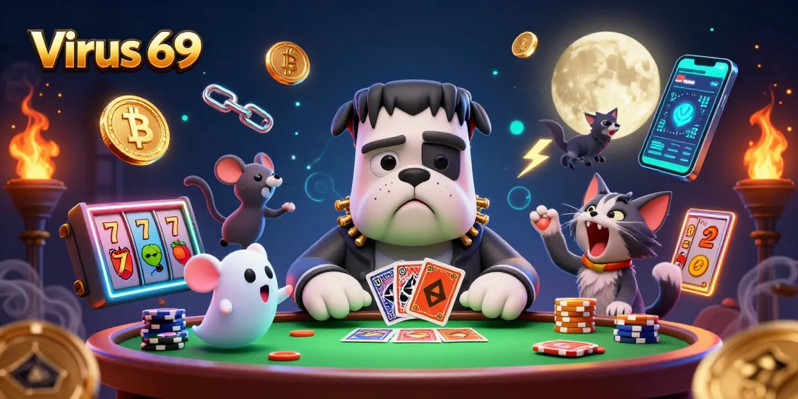 Engage with exciting games at Virus 69, featuring unique characters and vibrant slot elements.