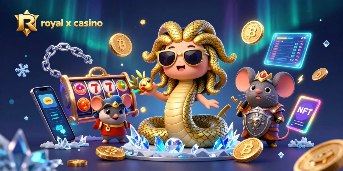 Engage with royal x casino through this vibrant, detailed 3D illustration showcasing a fun casino scene.