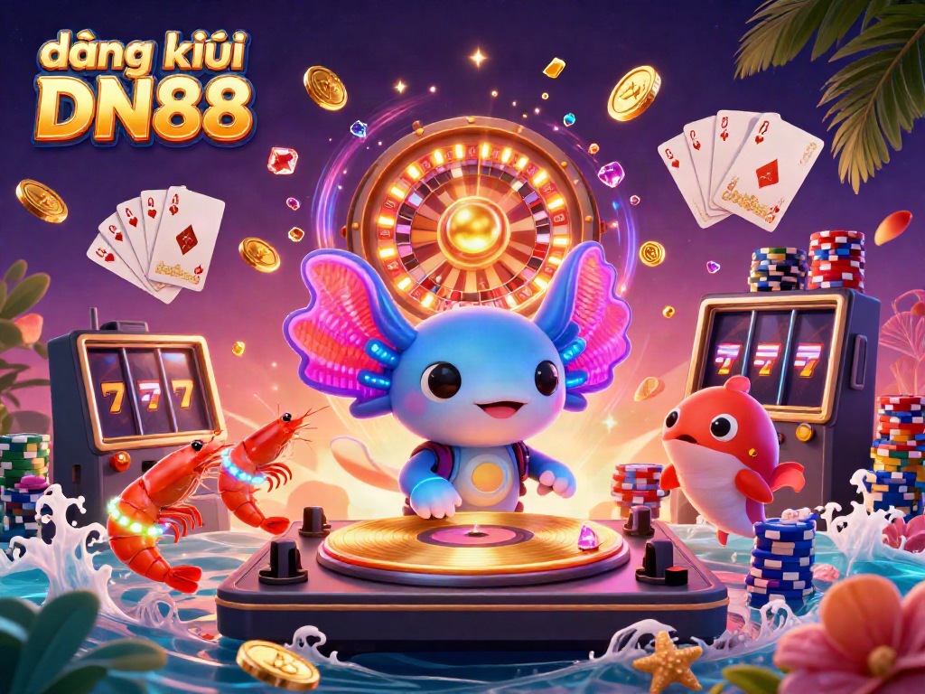 Engage with gaming excitement and đăng ký DN88 at this vibrant underwater casino scene.