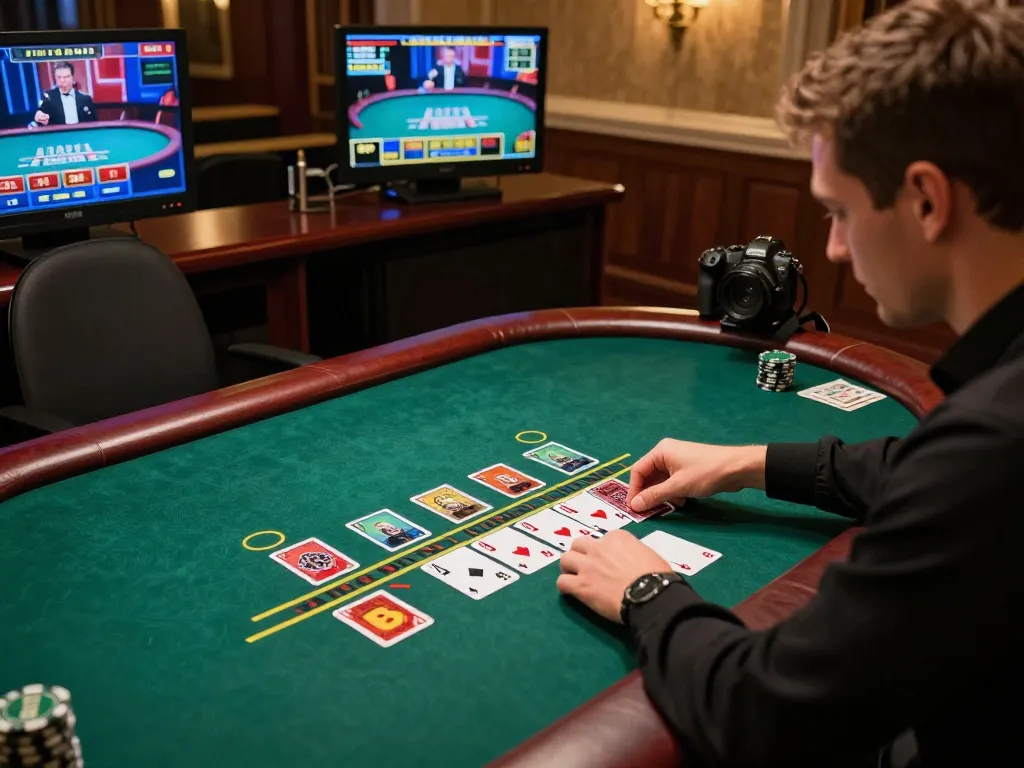 Engaging gameplay moment with a player focused on blackjack at the online casino using the 789win link for streamlined betting.