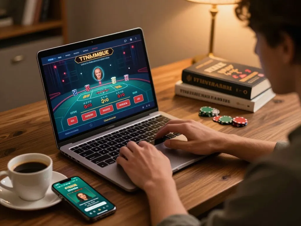 Experience thrilling online gaming at O8 with live dealer action and comfortable home setup.