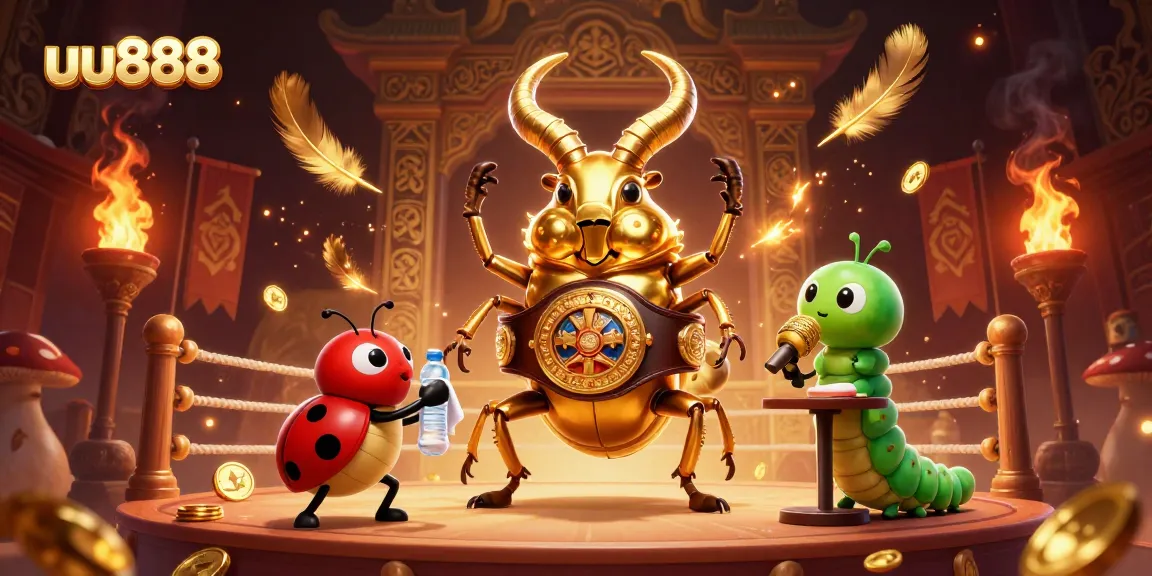 Engage in the exhilarating world of uu888 casino with a dynamic 3D boxing-themed illustration featuring vibrant characters.