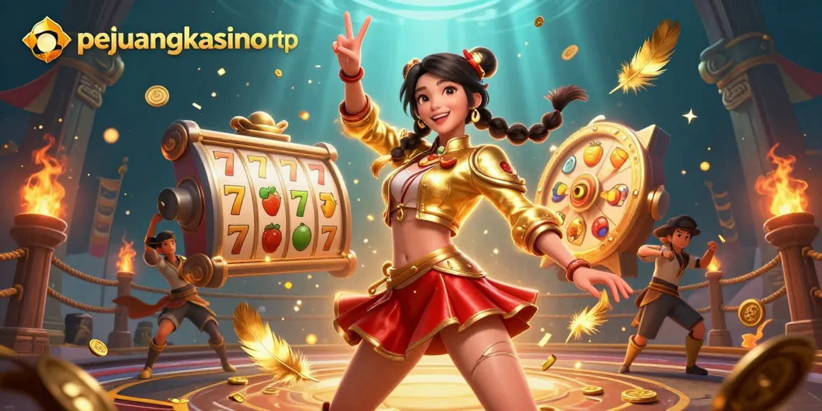 Rasakan kegembiraan pejuangkasino rtp dengan gulungan slot yang cerah dan suasana kasino yang hidup.