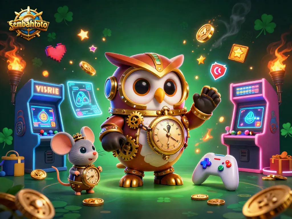 Experience the excitement of sembahtoto with animated casino elements and vibrant 3D designs.