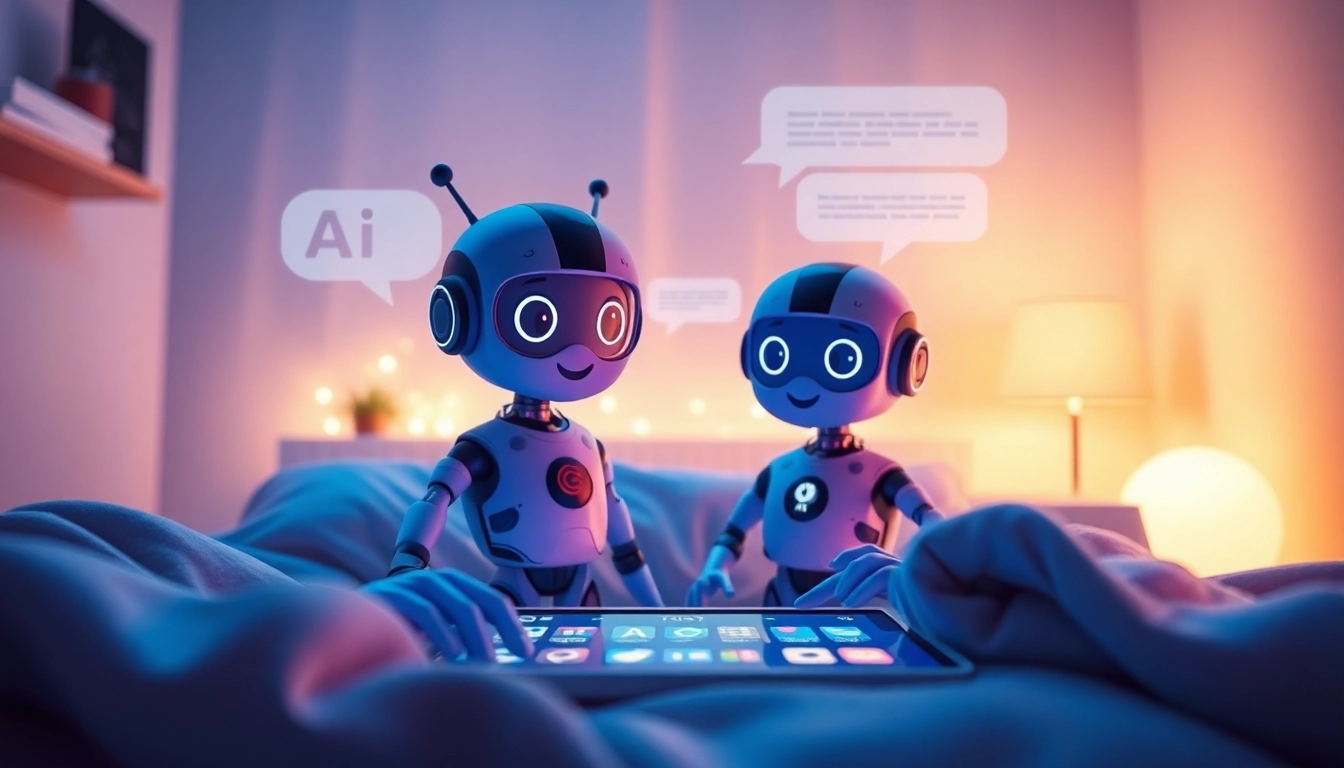 Engaging AI companionship depicted through interactive technology showcasing crush ai.