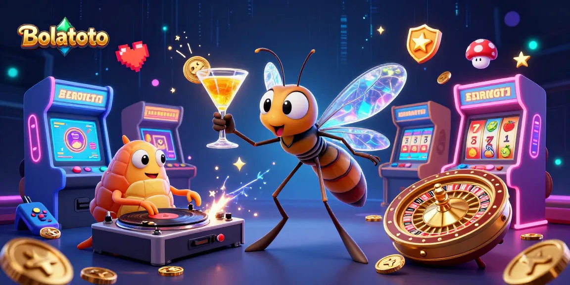 Experience Bolatoto with a vibrant slot gaming scene featuring unique characters and interactive elements.