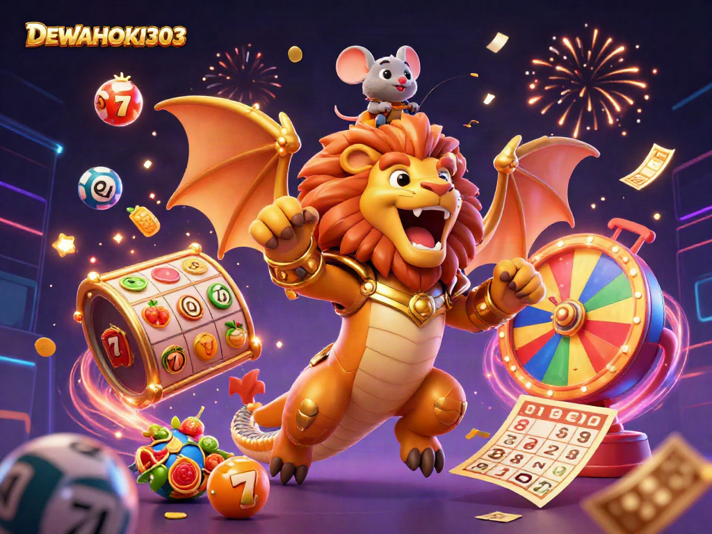 DEWAHOKI303 menghadirkan slot menarik dengan chimera berwarna emas dan bola lotere yang menggembirakan.