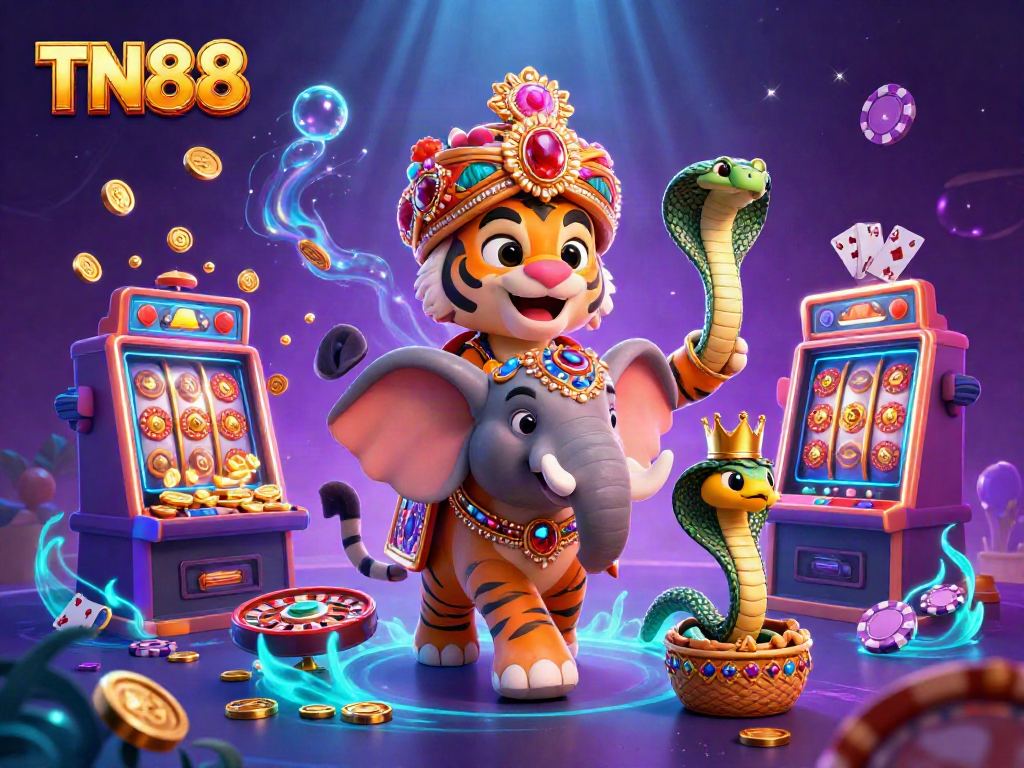 Engage with TN88 while winning on exciting slot machines amidst an enchanting 3D illustration.