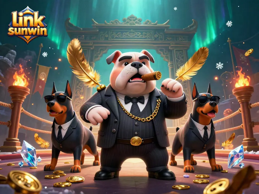 Experience thrilling bets at link sunwin, featuring vibrant casino-themed characters and dynamic elements.