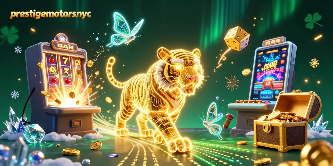 Slot jackpot menarik perhatian di prestigemotorsnyc dengan pemandangan kasino digital yang spektakuler.