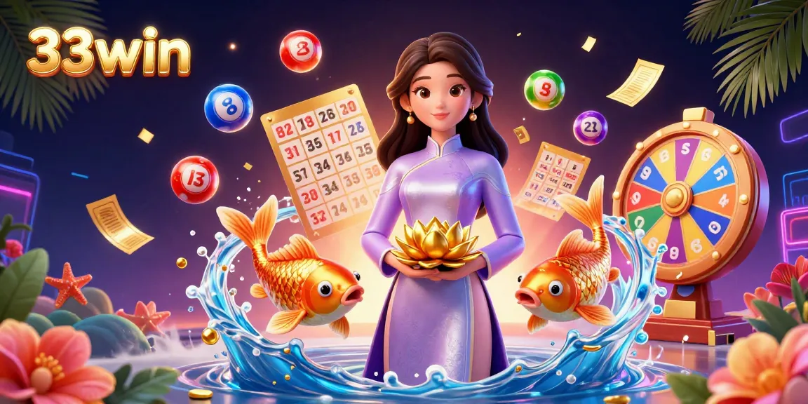 Experience thrilling gameplay at 33win with vibrant lottery elements and enchanting characters.
