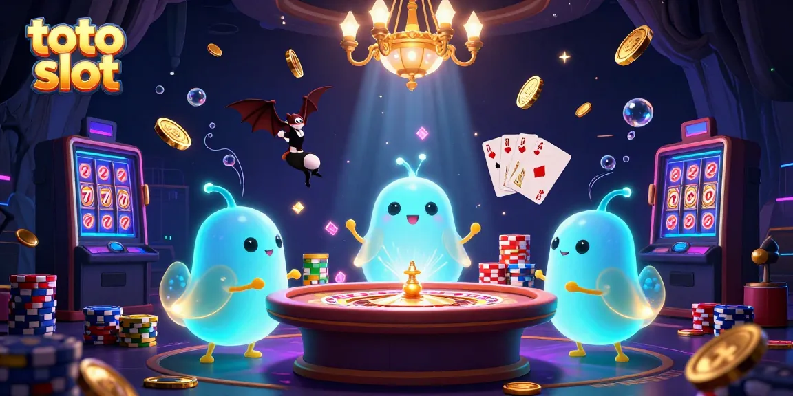 Menangkan permainan toto slot dengan karakter dan elemen kasino yang memukau.