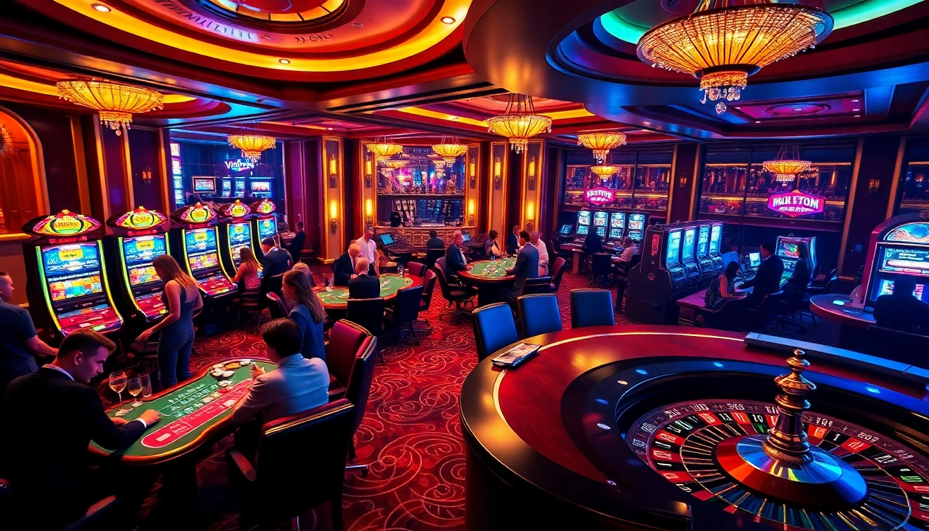 Players winning at poker tables in a luxurious casino setting inspired by Vaoluoi Tv.