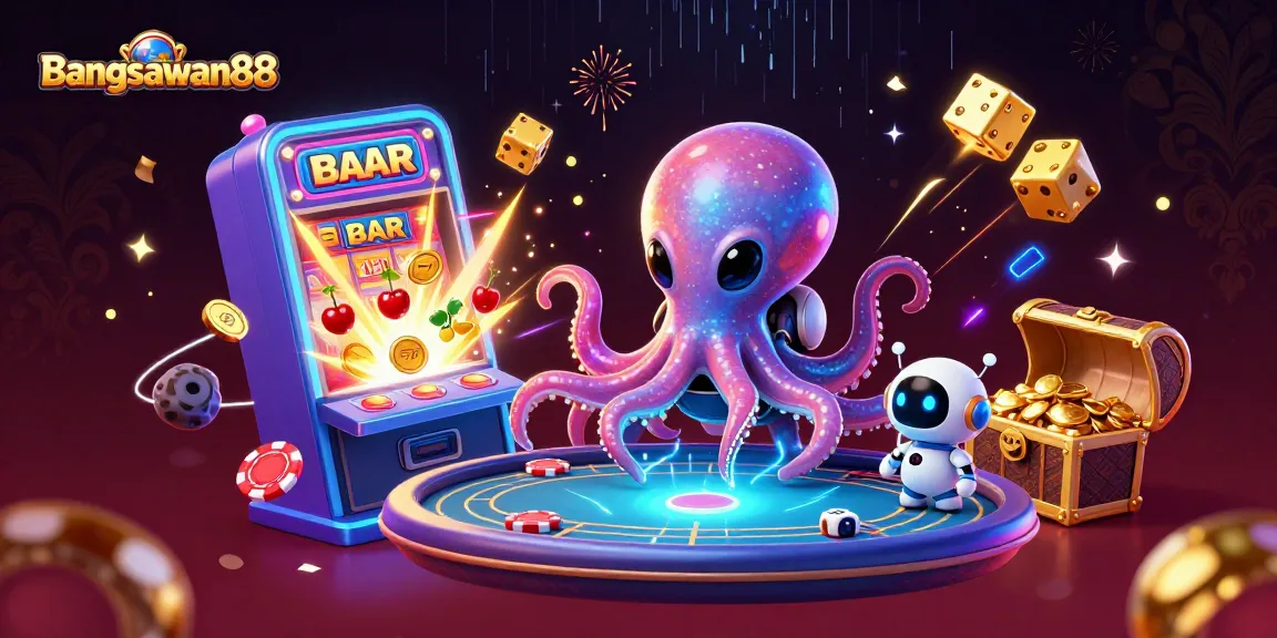Bangsawan88 showcases thrilling alien poker actions amidst a cosmic jackpot explosion.