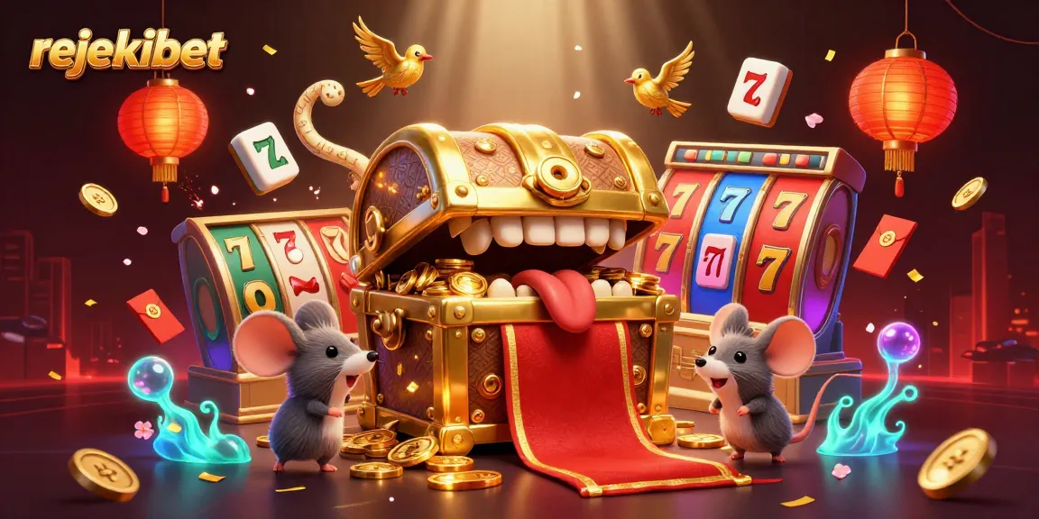 Experience thrilling gameplay at rejekibet with animated casino treasures and dynamic slot reels.