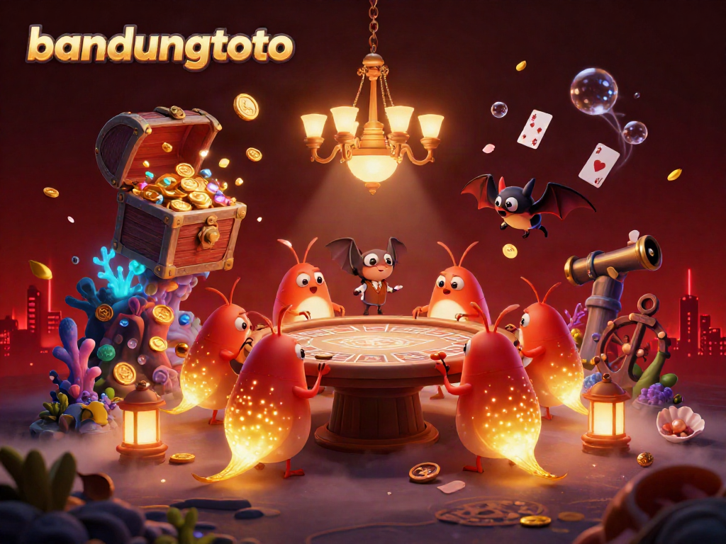 Experience the vibrant gameplay experience at bandungtoto with glowworms lighting a colorful casino setting.