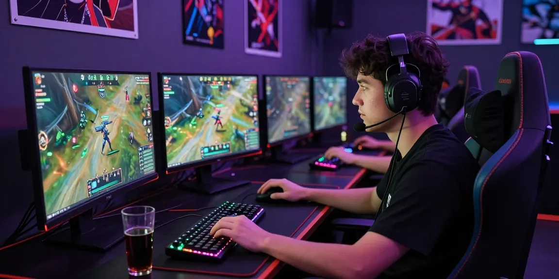 Proses login cirebontoto dengan gamer fokus di lingkungan gaming modern.