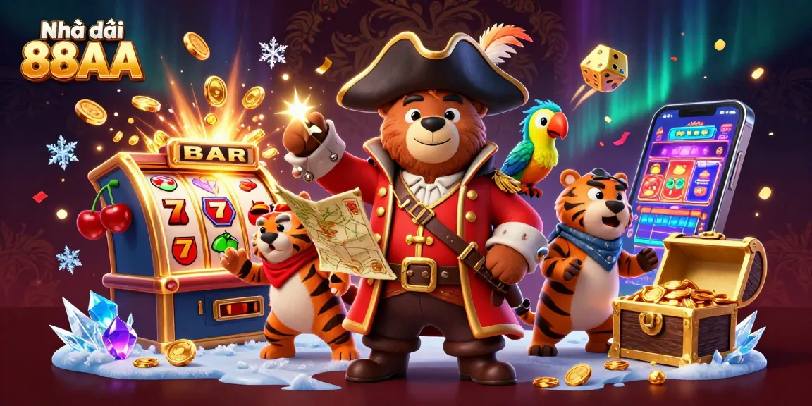 Experience thrilling wins at Nhà cái 88AA with vibrant 3D casino scenes and exciting jackpot elements.
