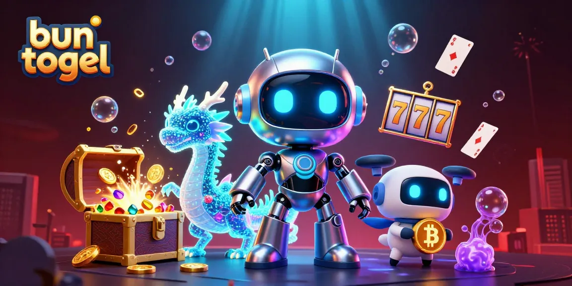 Win big with bun togel in this vibrant 3D illustration showcasing exciting casino elements!