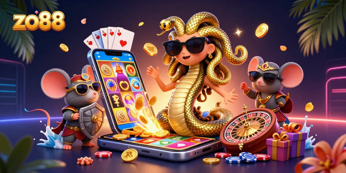 Experience thrilling gameplay at zo88 with colorful slot games and dynamic casino elements.