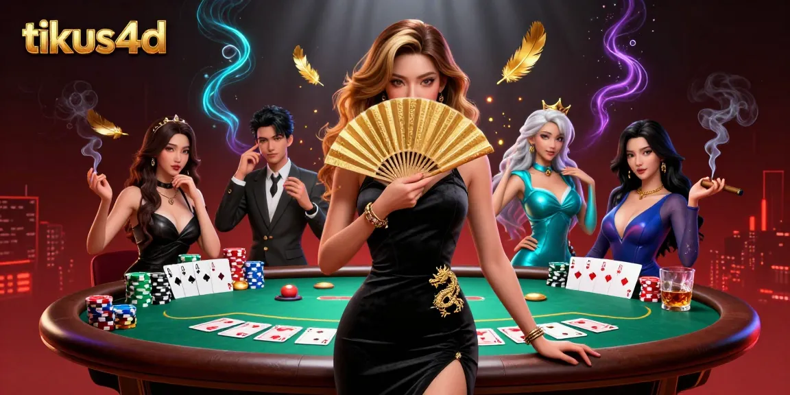 Experience thrilling gameplay at tikus4d online casino, showcasing stunning poker action and vibrant chips.