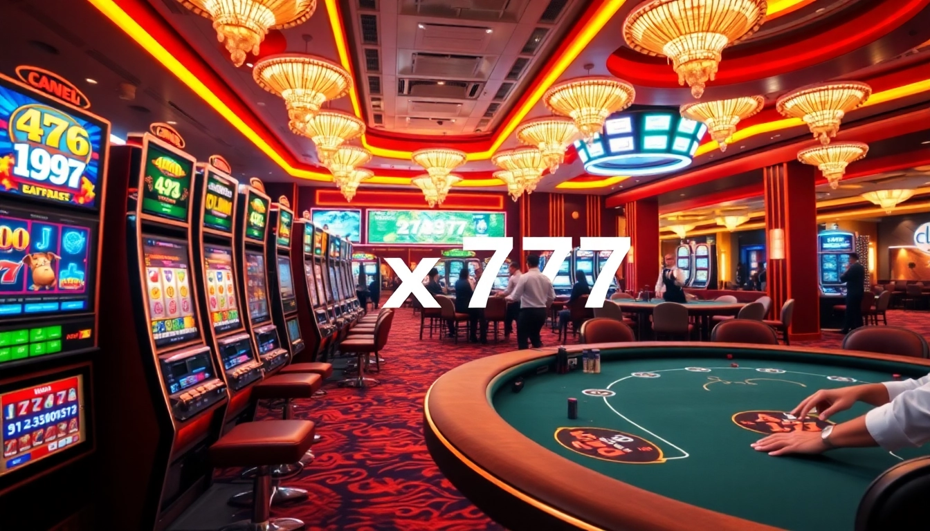 x777 online casino featuring vibrant slot machines and live dealers delivering excitement and luxury.