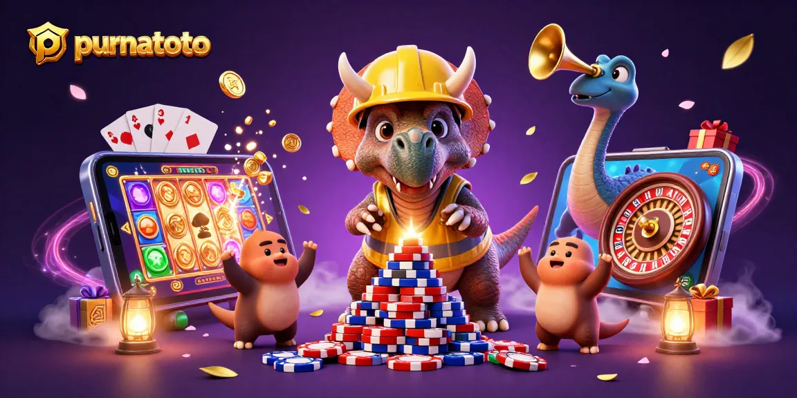 Gairahkan kemenangan purnatoto dengan triceratops membangun kasino slot dari chip poker.