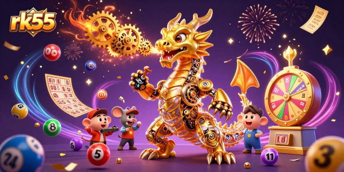 Engage with innovative gaming experiences at rk55 featuring lottery elements like colorful numbered balls.
