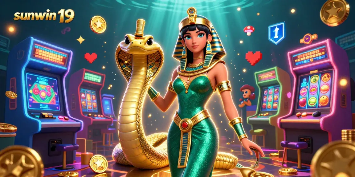 Experience excitement with sunwin 19's stunning character and interactive casino elements.