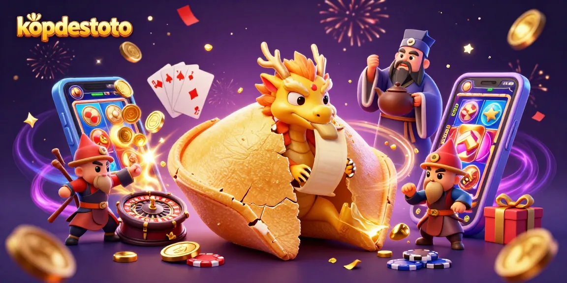 Experience the thrill of gameplay at kopdestoto with this colorful casino illustration featuring dynamic gaming elements.