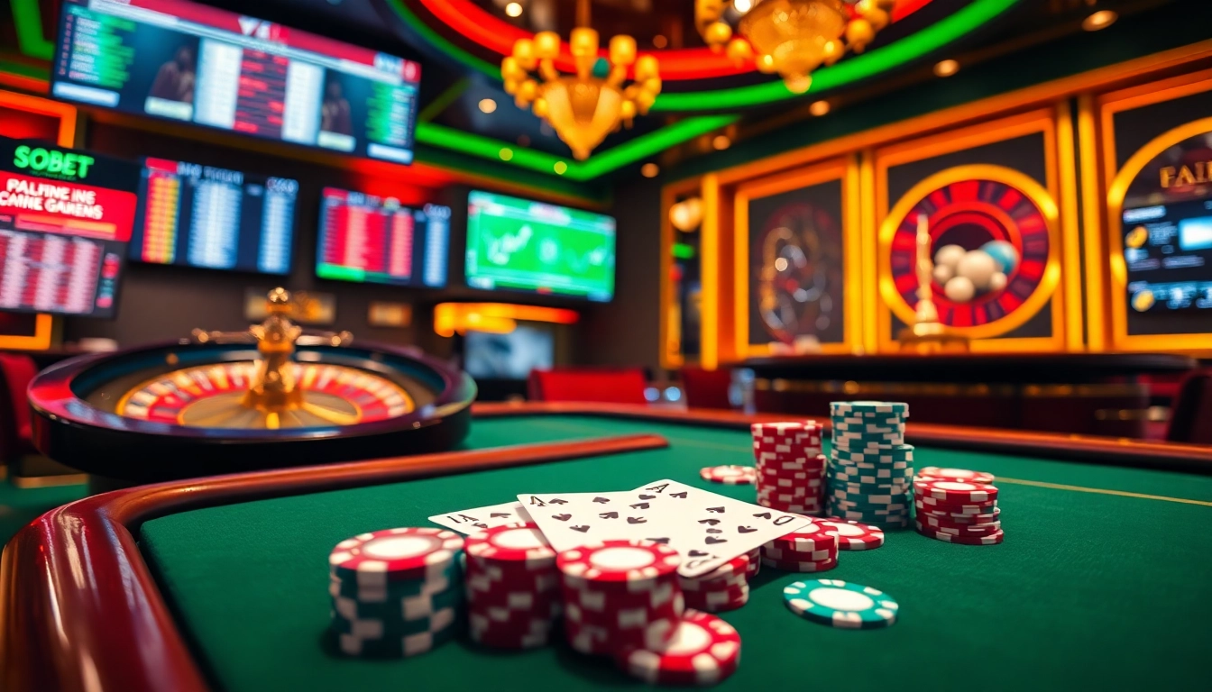 Experience sbobet login terbaru at an exciting online betting environment with vibrant casino elements.
