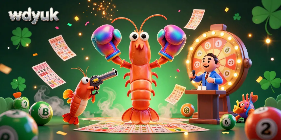 Experience thrilling lottery action with wdyuk's lively illustration featuring vibrant lottery balls and animated characters.