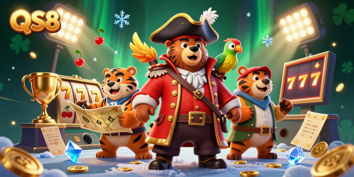 Experience thrilling slots at QS88, highlighted by lively characters and dynamic casino elements.