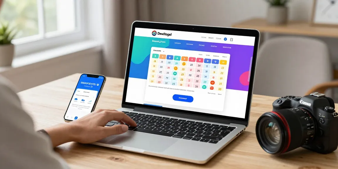Pengguna mengakses Dewitogel pada laptop dengan tampilan antarmuka modern dan hasil togel yang jelas.