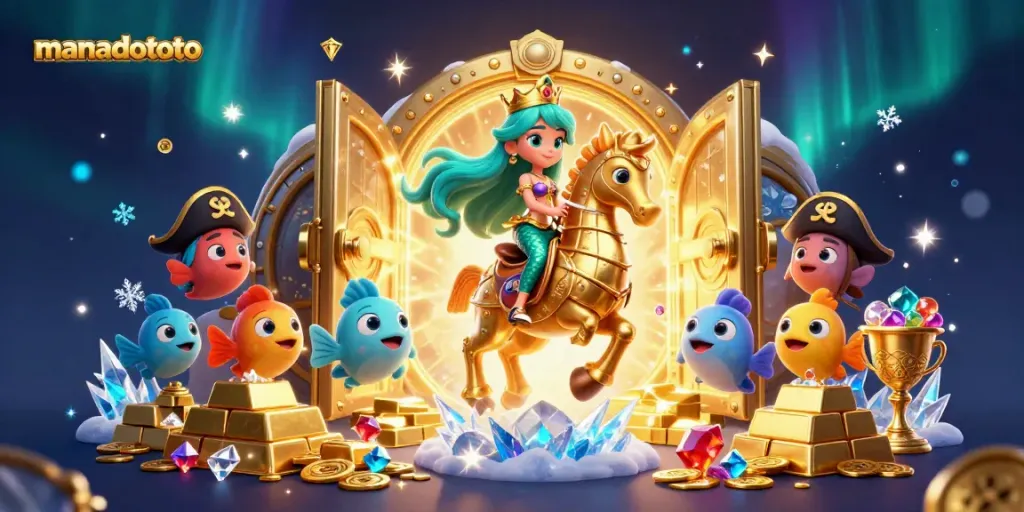 Engage with manadototo's vibrant undersea casino scene featuring lively gaming elements and colorful characters.