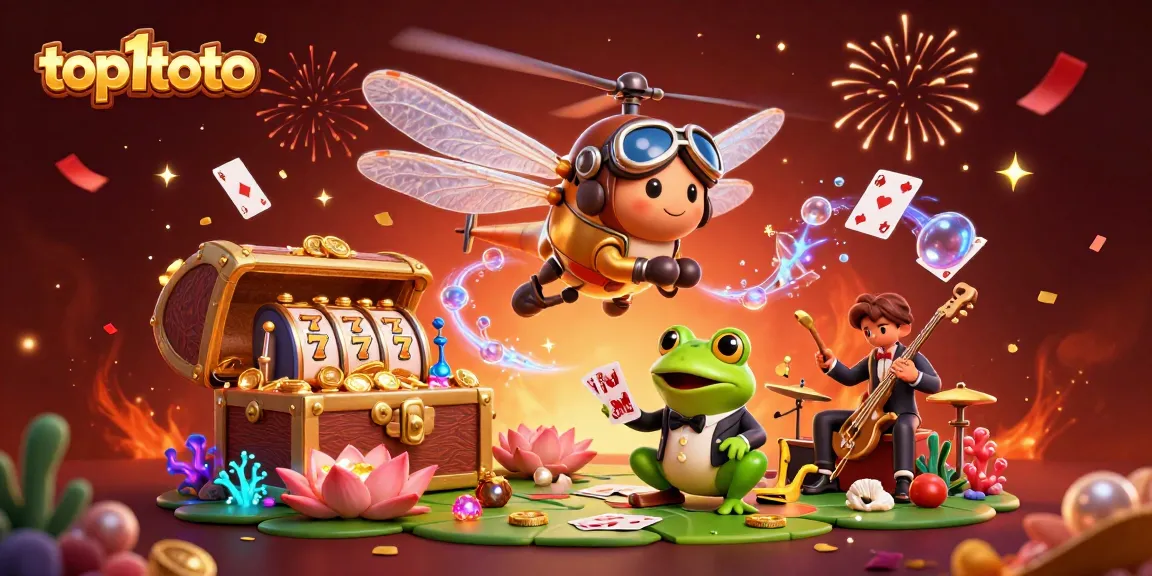 Permainan judi top1toto dengan pilot serangga dan dealer katak di kasino lily pad yang bisa dimenangkan.