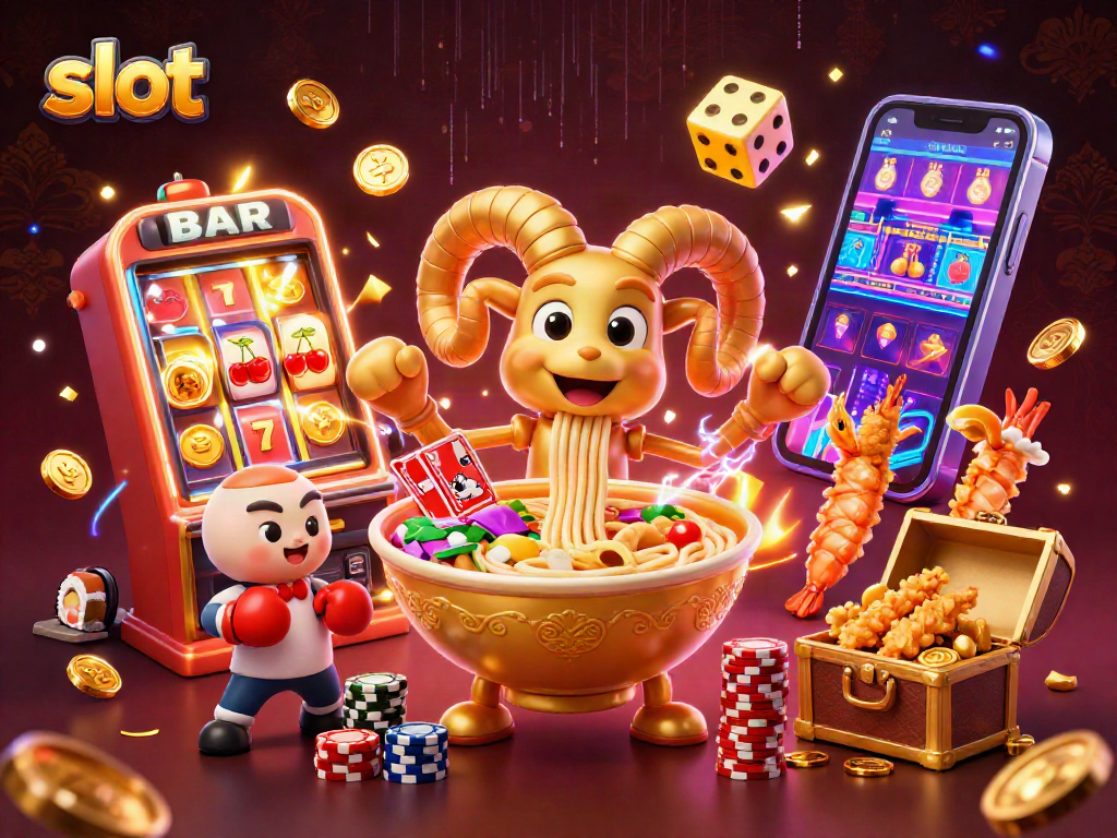 Engaging slot machine scene with cartoon characters and casino elements, showcasing exciting gameplay.