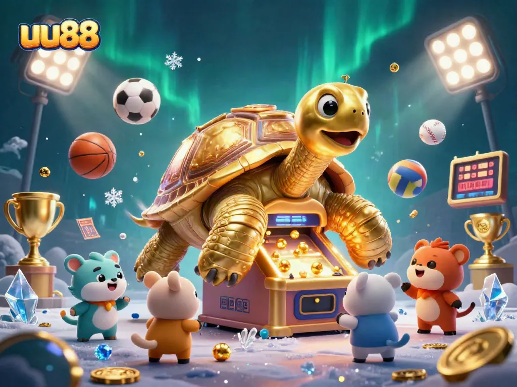 uu88 engages players with thrilling casino games in a vibrant, dynamic illustration.