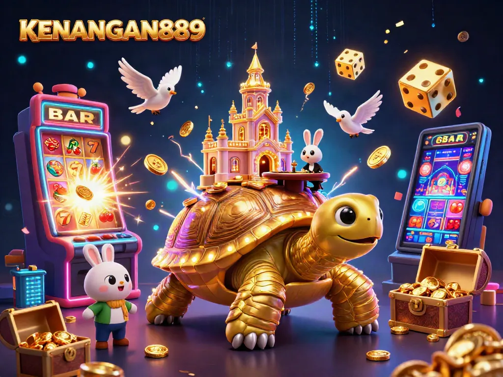 Engage with KENANGAN889's vibrant casino world featuring lively characters and thrilling games.