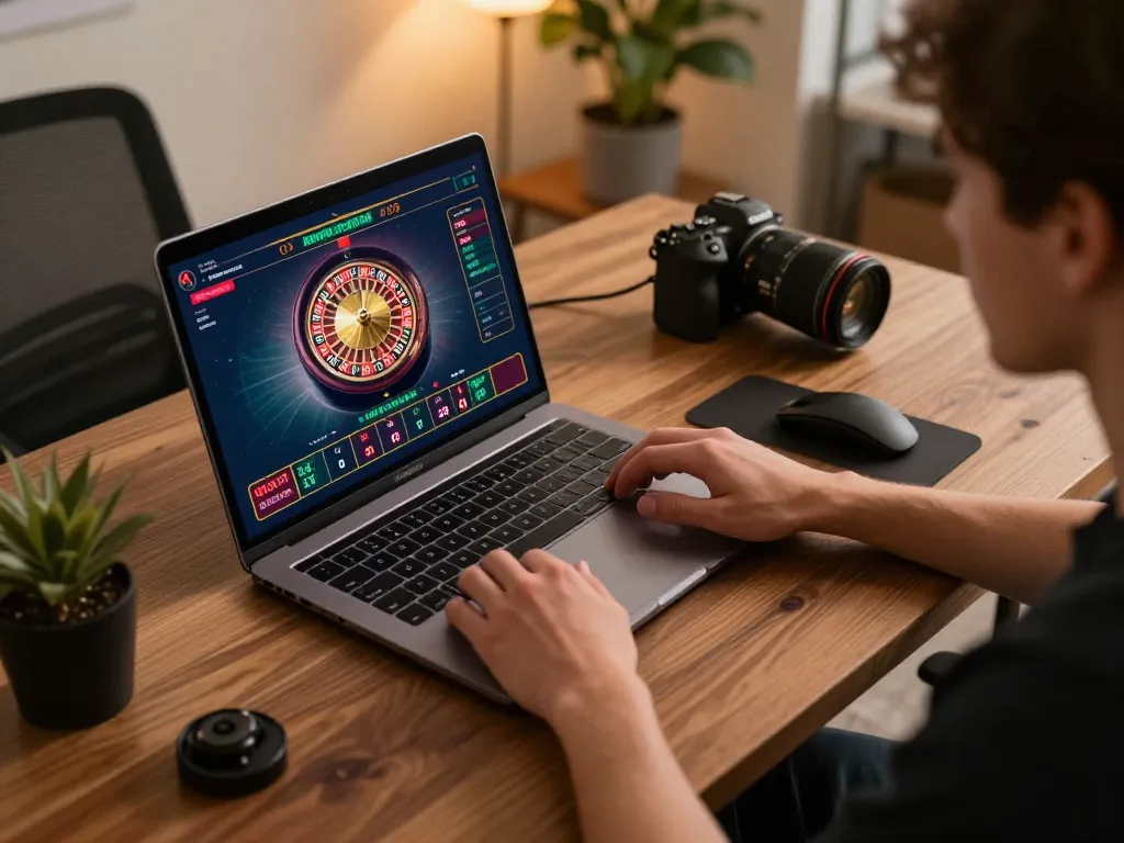 Player using F168 online casino interface on laptop, engaged in live roulette game.