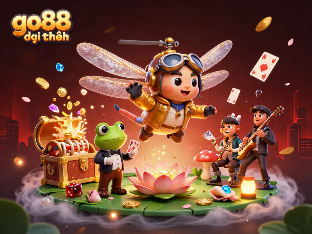 Experience go88 đổi thưởng like never before with this vibrant and dynamic casino scene.