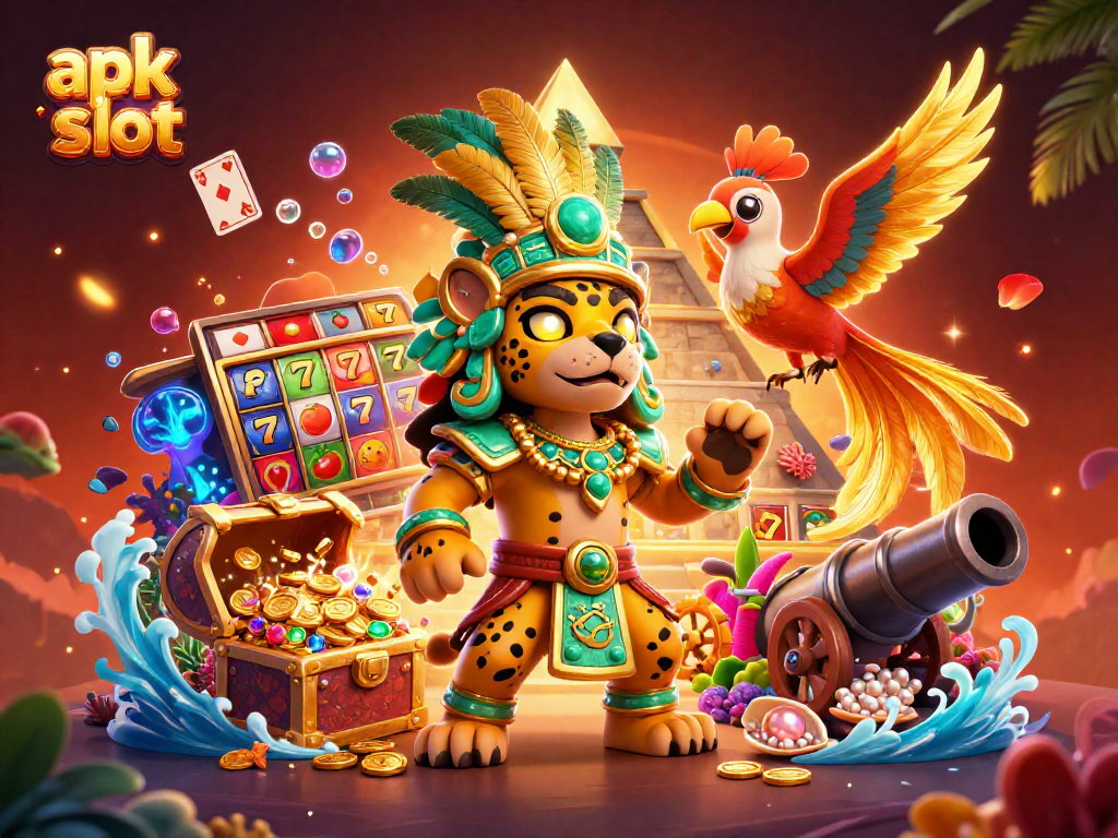 Menangkan apk slot di JKTJKT dengan karakter jaguar dan burung quetzal yang menarik.