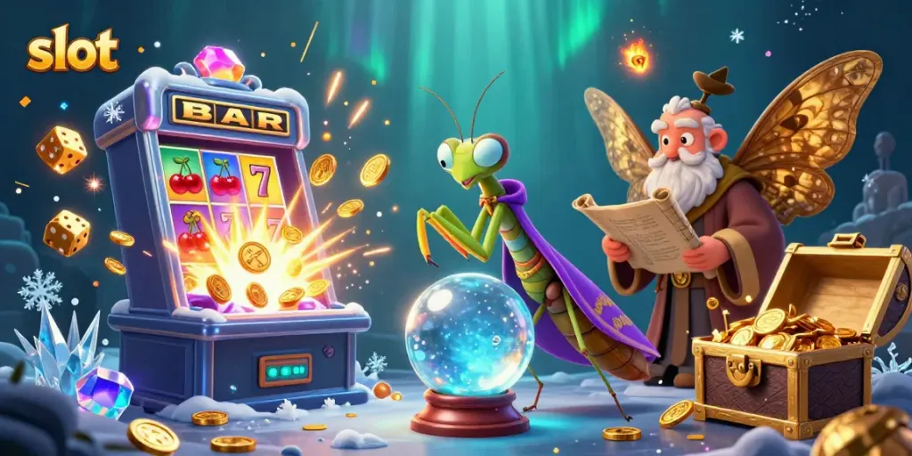 Mainan slot yang menakjubkan, dengan jackpot pecah dan koin bersinar menghujani sekelilingnya.