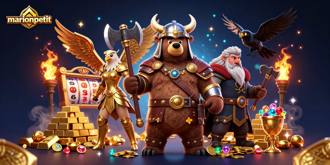 Experience the excitement of marionpetit with dynamic slot reels and jackpot thrills in this vibrant casino scene.
