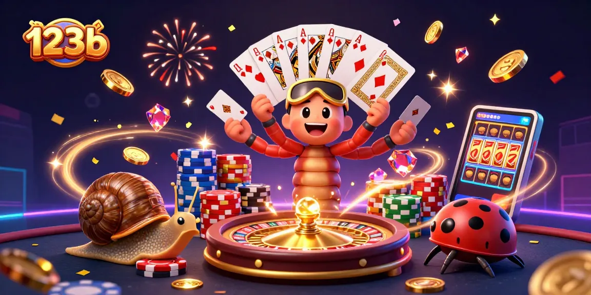Experience 123b's thrilling excitement with vivid characters and casino elements